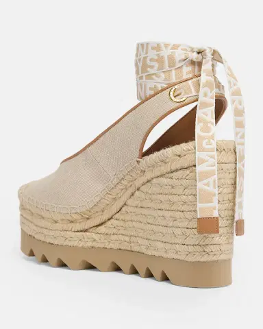 Stella McCartney 130mm Gaia Ankle-Tie Wedge Espadrilles | Thumbnail 4 Stella McCartney 130mm Gaia Ankle-Tie Wedge Espadrilles | Thumbnail 4