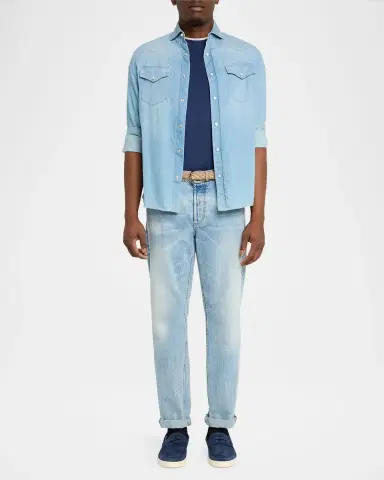 Brunello Cucinelli Men's Suede Loafer Sneakers | Thumbnail 3 Brunello Cucinelli Men's Suede Loafer Sneakers | Thumbnail 3