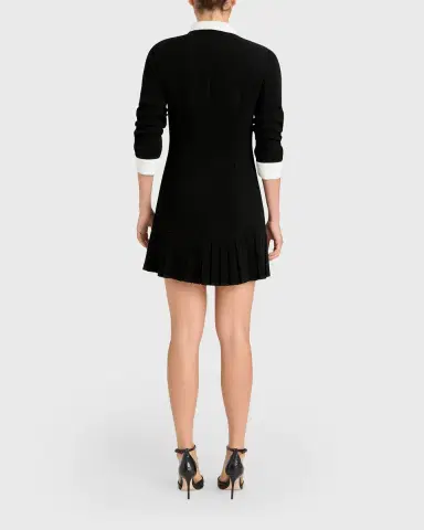 Cinq à Sept Luca Drapey Crepe Mini Shirtdress | Thumbnail 3 Cinq à Sept Luca Drapey Crepe Mini Shirtdress | Thumbnail 3