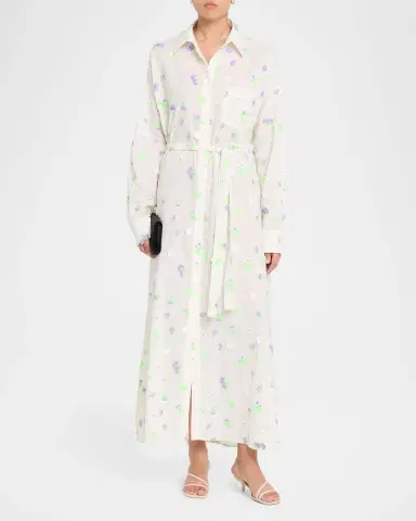 Essentiel Antwerp Jamanna Embroidered Maxi Shirtdress | Thumbnail 2 Essentiel Antwerp Jamanna Embroidered Maxi Shirtdress | Thumbnail 2