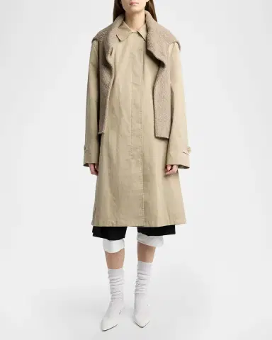 The Row Dayton Single-Breasted Car Coat | Thumbnail 2 The Row Dayton Single-Breasted Car Coat | Thumbnail 2