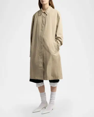 The Row Dayton Single-Breasted Car Coat | Thumbnail 4 The Row Dayton Single-Breasted Car Coat | Thumbnail 4