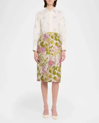 Libertine Dianthus Classic Pencil Skirt | Thumbnail 2 Libertine Dianthus Classic Pencil Skirt | Thumbnail 2