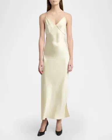 The Row Barika Maxi Slip Silk Dress | Thumbnail 4 The Row Barika Maxi Slip Silk Dress | Thumbnail 4