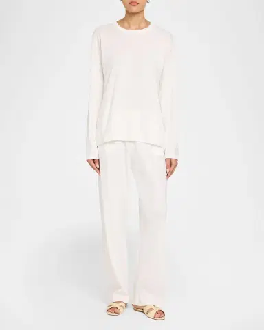 The Row Floris Cotton Long-Sleeve Top | Thumbnail 2 The Row Floris Cotton Long-Sleeve Top | Thumbnail 2