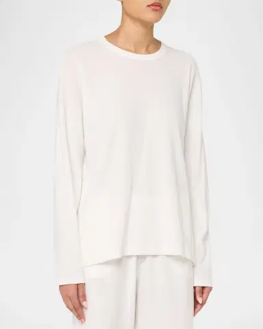 The Row Floris Cotton Long-Sleeve Top | Thumbnail 4 The Row Floris Cotton Long-Sleeve Top | Thumbnail 4