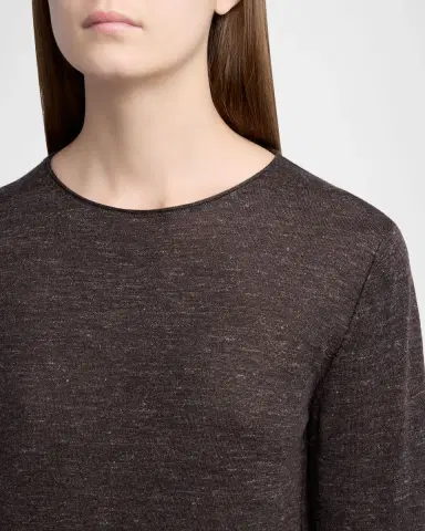 THE ROW Nile Cashmere, Silk, and Linen Long-Sleeve Top | Thumbnail 5 THE ROW Nile Cashmere, Silk, and Linen Long-Sleeve Top | Thumbnail 5