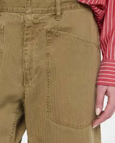 Nili Lotan Shon Herringbone Barrel-Leg Ankle Pants | Thumbnail 5 Nili Lotan Shon Herringbone Barrel-Leg Ankle Pants | Thumbnail 5