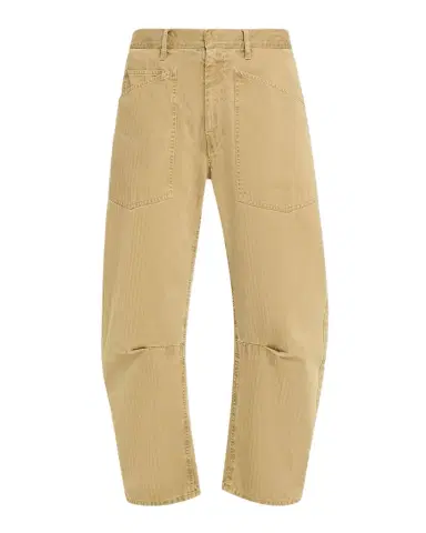 Nili Lotan Shon Herringbone Barrel-Leg Ankle Pants | Thumbnail 1 Nili Lotan Shon Herringbone Barrel-Leg Ankle Pants | Thumbnail 1