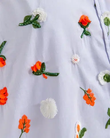 Essentiel Antwerp Jimena Embroidered Button-Front Shirt | Thumbnail 5 Essentiel Antwerp Jimena Embroidered Button-Front Shirt | Thumbnail 5