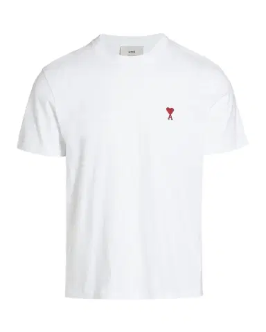 Ami Paris Men's Ami de Coeur Cotton Jersey Crewneck T-Shirt | Thumbnail 1 Ami Paris Men's Ami de Coeur Cotton Jersey Crewneck T-Shirt | Thumbnail 1