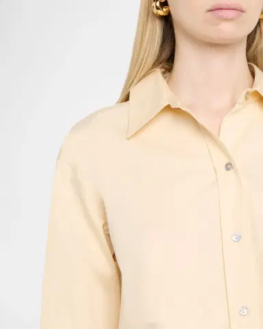 Vince Cropped Long-Sleeve Shirt | Thumbnail 5 Vince Cropped Long-Sleeve Shirt | Thumbnail 5