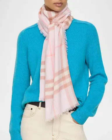 Burberry Wide Check Wool Scarf | Thumbnail 3 Burberry Wide Check Wool Scarf | Thumbnail 3