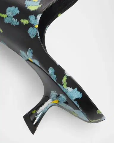 Loewe 45mm Emily Floral Leather Mules | Thumbnail 5 Loewe 45mm Emily Floral Leather Mules | Thumbnail 5