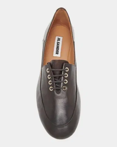 Jil Sander Elyss Leather Lace-Up Loafers | Thumbnail 4 Jil Sander Elyss Leather Lace-Up Loafers | Thumbnail 4