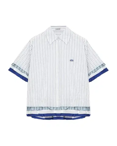 LOEWE Short-Sleeve Layered Button-Down Shirt | Thumbnail 1 LOEWE Short-Sleeve Layered Button-Down Shirt | Thumbnail 1