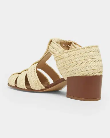 Gabriela Hearst Lyle Raffia Block-Heel Sandals | Thumbnail 4 Gabriela Hearst Lyle Raffia Block-Heel Sandals | Thumbnail 4