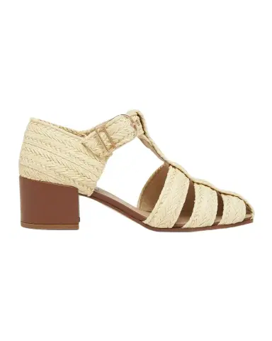 Gabriela Hearst Lyle Raffia Block-Heel Sandals | Thumbnail 1 Gabriela Hearst Lyle Raffia Block-Heel Sandals | Thumbnail 1