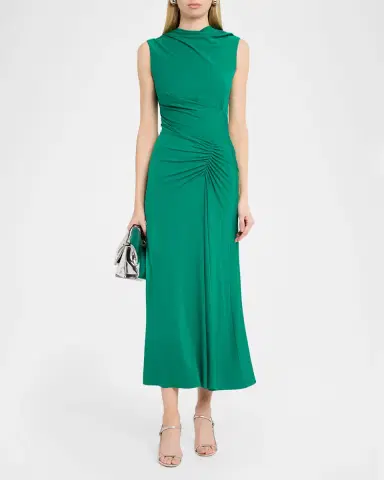 Simkhai Acacia Draped Jersey Midi Dress | Thumbnail 2 Simkhai Acacia Draped Jersey Midi Dress | Thumbnail 2