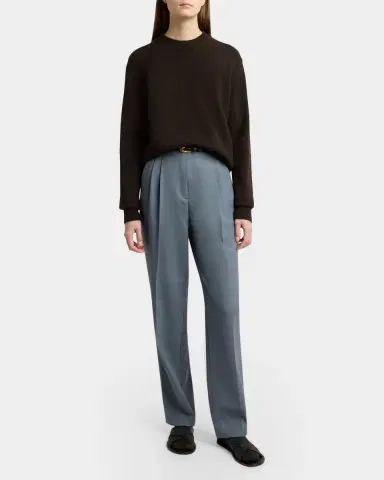 The Row Noler Cashmere Crewneck Sweater | Thumbnail 2 The Row Noler Cashmere Crewneck Sweater | Thumbnail 2