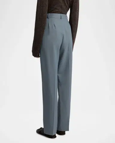 The Row Ragnar Tapered Wool Suiting Pants | Thumbnail 3 The Row Ragnar Tapered Wool Suiting Pants | Thumbnail 3