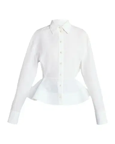Stella McCartney Cotton Poplin Button-Front Peplum Shirt | Thumbnail 1 Stella McCartney Cotton Poplin Button-Front Peplum Shirt | Thumbnail 1