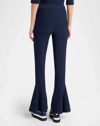 Stella McCartney Compact Knit Peplum Flare Pants | Thumbnail 3 Stella McCartney Compact Knit Peplum Flare Pants | Thumbnail 3