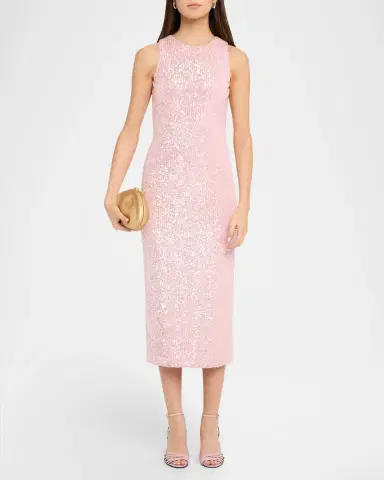 Prabal Gurung Sequined Halter Midi Tube Dress | Thumbnail 2 Prabal Gurung Sequined Halter Midi Tube Dress | Thumbnail 2
