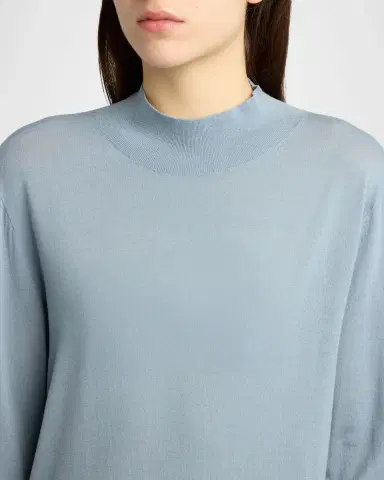 The Row Nari Mock-Neck Merino Wool Sweater | Thumbnail 5 The Row Nari Mock-Neck Merino Wool Sweater | Thumbnail 5
