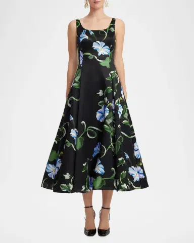 LEO LIN Serafina Printed Sleeveless A-Line Maxi Dress | Thumbnail 2 LEO LIN Serafina Printed Sleeveless A-Line Maxi Dress | Thumbnail 2