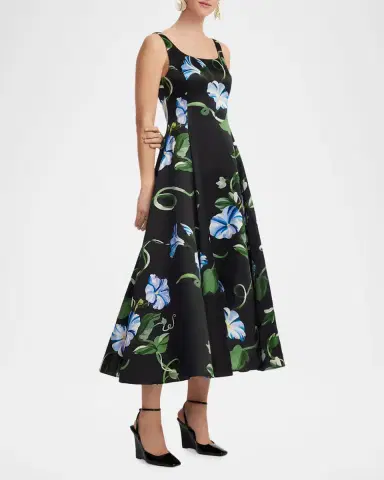 LEO LIN Serafina Printed Sleeveless A-Line Maxi Dress | Thumbnail 6 LEO LIN Serafina Printed Sleeveless A-Line Maxi Dress | Thumbnail 6
