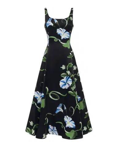 LEO LIN Serafina Printed Sleeveless A-Line Maxi Dress | Thumbnail 1 LEO LIN Serafina Printed Sleeveless A-Line Maxi Dress | Thumbnail 1