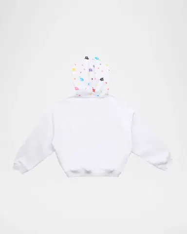 Purple Kids Boy 's Multicolor Monogram Logo Hoodie, Size 4-12 | Thumbnail 2 Purple Kids Boy 's Multicolor Monogram Logo Hoodie, Size 4-12 | Thumbnail 2