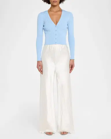 SIMKHAI Ailany Cropped Cardigan | Thumbnail 2 SIMKHAI Ailany Cropped Cardigan | Thumbnail 2