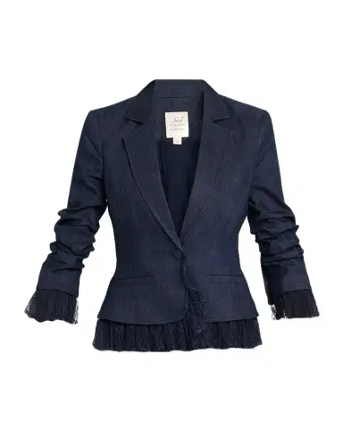 Cinq a Sept Roxie Le Petit Denim Blazer | Thumbnail 1 Cinq a Sept Roxie Le Petit Denim Blazer | Thumbnail 1