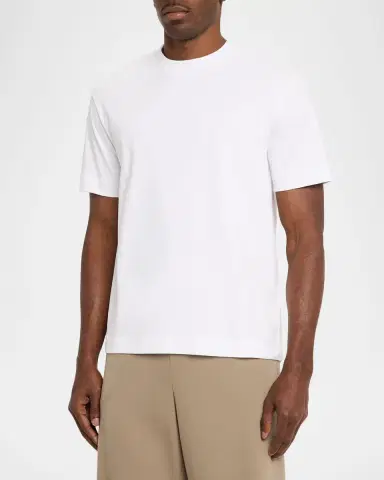 Vince Men's Peached Cotton Jersey T-Shirt | Thumbnail 4 Vince Men's Peached Cotton Jersey T-Shirt | Thumbnail 4