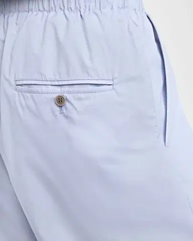 Giorgio Armani Men's Poplin Pleated Straight Leg Trousers | Thumbnail 5 Giorgio Armani Men's Poplin Pleated Straight Leg Trousers | Thumbnail 5