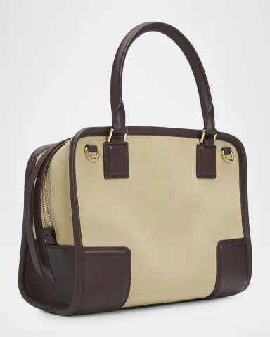 Loewe Amazona 180 Top-Handle Bag in Suede & Leather | Thumbnail 3 Loewe Amazona 180 Top-Handle Bag in Suede & Leather | Thumbnail 3