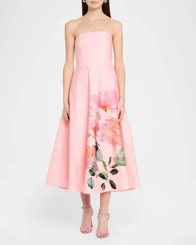 As It May Strapless Floral-Print Midi Dress | Thumbnail 2 As It May Strapless Floral-Print Midi Dress | Thumbnail 2