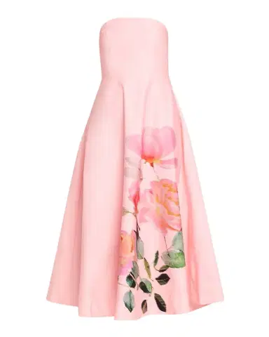 As It May Strapless Floral-Print Midi Dress | Thumbnail 1 As It May Strapless Floral-Print Midi Dress | Thumbnail 1