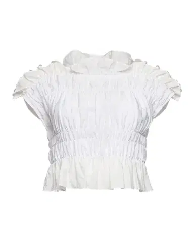 Cinq à Sept Evalina Smocked Crop Top | Thumbnail 1 Cinq à Sept Evalina Smocked Crop Top | Thumbnail 1