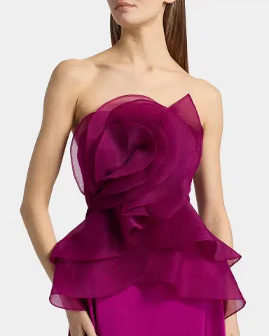 Theia Victoria Draped Rose Cocktail Dress | Thumbnail 5 Theia Victoria Draped Rose Cocktail Dress | Thumbnail 5