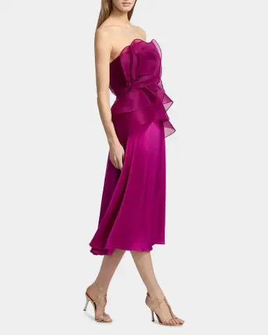 Theia Victoria Draped Rose Cocktail Dress | Thumbnail 7 Theia Victoria Draped Rose Cocktail Dress | Thumbnail 7