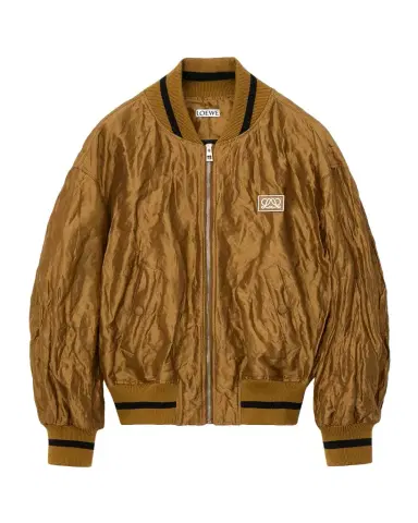 Loewe Satin Oversized Bomber Jacket | Thumbnail 1 Loewe Satin Oversized Bomber Jacket | Thumbnail 1