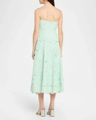 As It May Isla Cutout Floral-Embroidered Midi Dress | Thumbnail 3 As It May Isla Cutout Floral-Embroidered Midi Dress | Thumbnail 3