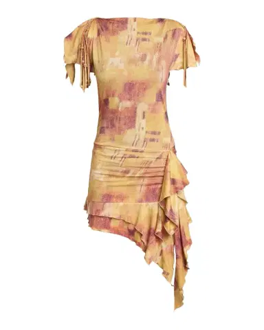 Isabel Marant Janick Asymmetric Ruffle Jersey Mini Dress | Thumbnail 1 Isabel Marant Janick Asymmetric Ruffle Jersey Mini Dress | Thumbnail 1