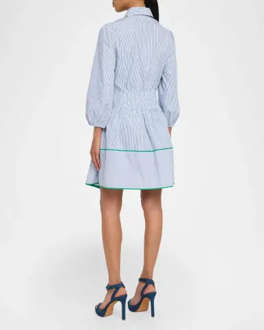 Shoshanna Chatfield Striped Cotton Poplin Mini Shirtdress | Thumbnail 3 Shoshanna Chatfield Striped Cotton Poplin Mini Shirtdress | Thumbnail 3