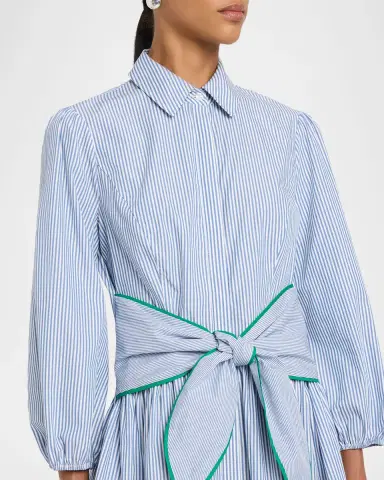 Shoshanna Chatfield Striped Cotton Poplin Mini Shirtdress | Thumbnail 5 Shoshanna Chatfield Striped Cotton Poplin Mini Shirtdress | Thumbnail 5