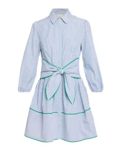 Shoshanna Chatfield Striped Cotton Poplin Mini Shirtdress | Thumbnail 1 Shoshanna Chatfield Striped Cotton Poplin Mini Shirtdress | Thumbnail 1