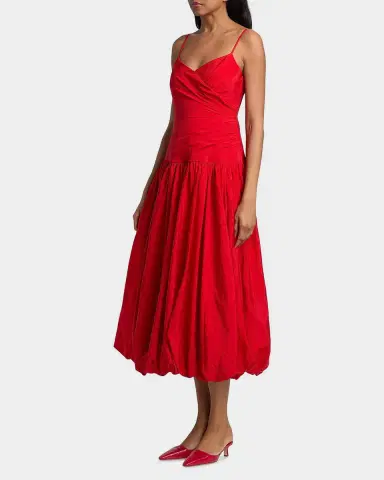 Cinq à Sept Fia Drop-Waist Bubble Midi Dress | Thumbnail 7 Cinq à Sept Fia Drop-Waist Bubble Midi Dress | Thumbnail 7